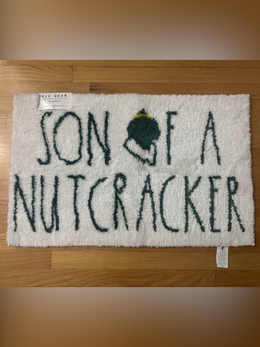 Rae Dunn ELF White Bath Mat